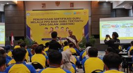 Kegiatan penuntasan sertifikasi Pendidikan Profesi Guru (PPG) dalam jabatan (foto: gentra.id)