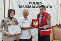 Pengukuhan Kapolres menjadi Koordinator Keluarga Donor Darah Tasikmalaya
