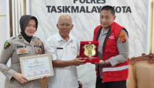 Pengukuhan Kapolres menjadi Koordinator Keluarga Donor Darah Tasikmalaya