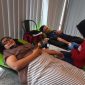 Peserta menjalani donor darah di Hotel Cordela Suites Tasikmalaya, Selasa (8/10/2025)