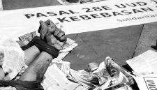 Aksi solidaritas untuk Tempo (foto: Ilustrasi)