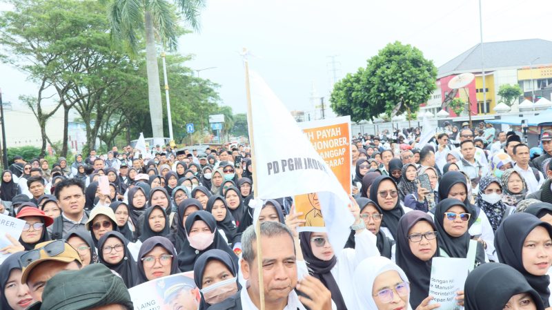 Ribuan Guru Madrasah Demo Kebijakan PPPK (Foto: Istimewa)